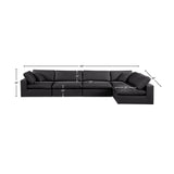 Comfy Modular Sectional Sofa in Vegan Leather - Stylish, Adaptable, and Overstuffed for Ultimate Comfort