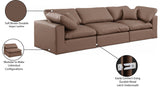Comfy Modular Sofa - Versatile Linen Textured Design with Overstuffed Cushions for Ultimate Comfort