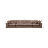 Comfy Modular Sofa - Stylish Linen Textured Design with Overstuffed Cushions for Ultimate Comfort