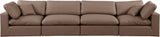 Comfy Modular Sofa - Stylish Linen Textured Design with Overstuffed Cushions for Ultimate Comfort