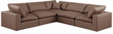 Comfy Modular Sectional – Luxurious Linen Textured Fabric with Plush Down Feather Cushions for Comfort