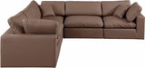 Comfy Modular Sectional – Luxurious Linen Textured Fabric with Plush Down Feather Cushions for Comfort