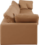 Comfy Modular Sofa - Stylish Linen Textured Design with Overstuffed Cushions for Ultimate Comfort