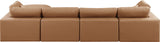 Comfy Modular Sectional Sofa - Luxurious Vegan Leather Design with Overstuffed Cushions for Comfort