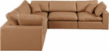 Comfy Modular Sectional – Luxurious Linen Textured Fabric with Plush Down Feather Cushions for Comfort