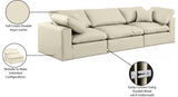 Comfy Modular Sofa - Versatile Linen Textured Design with Overstuffed Cushions for Ultimate Comfort