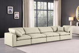 Comfy Modular Sofa - Stylish Linen Textured Design with Overstuffed Cushions for Ultimate Comfort