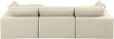Comfy Modular Sectional Sofa - Luxurious Vegan Leather, Overstuffed Cushions for Ultimate Comfort