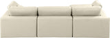 Comfy Modular Sectional Sofa - Luxurious Vegan Leather, Overstuffed Cushions for Ultimate Comfort