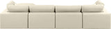 Comfy Modular Sectional Sofa - Luxurious Vegan Leather Design with Overstuffed Cushions for Comfort