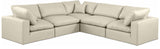 Comfy Modular Sectional – Luxurious Linen Textured Fabric with Plush Down Feather Cushions for Comfort