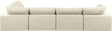 Comfy Modular Sectional Sofa in Vegan Leather - Stylish, Adaptable, and Overstuffed for Ultimate Comfort