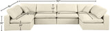 Comfy Modular Sectional - Versatile Contemporary Design with Plush Down Feather Cushions for Comfort