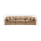 Comfy Modular Sofa - Versatile Linen Textured Design with Overstuffed Cushions for Ultimate Comfort