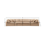 Comfy Modular Sofa - Stylish Linen Textured Design with Overstuffed Cushions for Ultimate Comfort
