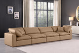 Comfy Modular Sofa - Stylish Linen Textured Design with Overstuffed Cushions for Ultimate Comfort