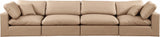 Comfy Modular Sofa - Stylish Linen Textured Design with Overstuffed Cushions for Ultimate Comfort