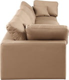 Comfy Modular Sofa - Stylish Linen Textured Design with Overstuffed Cushions for Ultimate Comfort