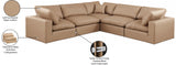 Comfy Modular Sectional – Luxurious Linen Textured Fabric with Plush Down Feather Cushions for Comfort