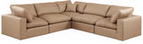 Comfy Modular Sectional – Luxurious Linen Textured Fabric with Plush Down Feather Cushions for Comfort