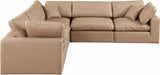 Comfy Modular Sectional – Luxurious Linen Textured Fabric with Plush Down Feather Cushions for Comfort