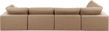 Comfy Modular Sectional Sofa in Vegan Leather - Stylish, Adaptable, and Overstuffed for Ultimate Comfort