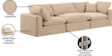 Comfy Modular Sofa - Versatile Linen Textured Design with Overstuffed Cushions for Ultimate Comfort