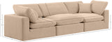 Comfy Modular Sofa - Versatile Linen Textured Design with Overstuffed Cushions for Ultimate Comfort