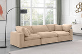 Comfy Modular Sofa - Versatile Linen Textured Design with Overstuffed Cushions for Ultimate Comfort