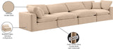 Comfy Modular Sofa - Stylish Linen Textured Design with Overstuffed Cushions for Ultimate Comfort