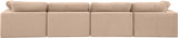 Comfy Modular Sofa - Stylish Linen Textured Design with Overstuffed Cushions for Ultimate Comfort