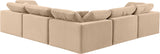 Comfy Modular Sectional – Luxurious Linen Textured Fabric with Plush Down Feather Cushions for Comfort