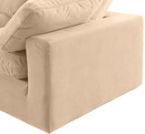Comfy Modular Sectional – Luxurious Linen Textured Fabric with Plush Down Feather Cushions for Comfort