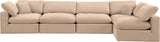 Comfy Velvet Modular Sectional - Luxurious Versatile Seating with Plush Down Feather Cushions