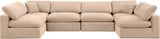 Comfy Modular Sectional - Versatile Contemporary Design with Plush Down Feather Cushions for Comfort