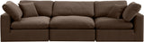 Comfy Modular Sofa - Versatile Linen Textured Design with Overstuffed Cushions for Ultimate Comfort