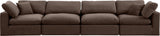 Comfy Modular Sofa - Stylish Linen Textured Design with Overstuffed Cushions for Ultimate Comfort