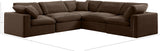 Comfy Modular Sectional – Luxurious Linen Textured Fabric with Plush Down Feather Cushions for Comfort