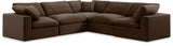 Comfy Modular Sectional – Luxurious Linen Textured Fabric with Plush Down Feather Cushions for Comfort