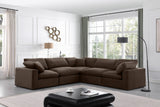 Comfy Modular Sectional – Luxurious Linen Textured Fabric with Plush Down Feather Cushions for Comfort