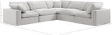 Comfy Modular Sectional – Luxurious Linen Textured Fabric with Plush Down Feather Cushions for Comfort