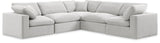 Comfy Modular Sectional – Luxurious Linen Textured Fabric with Plush Down Feather Cushions for Comfort