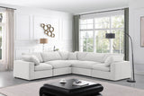 Comfy Modular Sectional – Luxurious Linen Textured Fabric with Plush Down Feather Cushions for Comfort