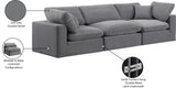 Comfy Modular Sofa - Versatile Linen Textured Design with Overstuffed Cushions for Ultimate Comfort