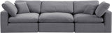 Comfy Modular Sofa - Versatile Linen Textured Design with Overstuffed Cushions for Ultimate Comfort