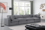 Comfy Modular Sofa - Stylish Linen Textured Design with Overstuffed Cushions for Ultimate Comfort