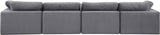 Comfy Modular Sofa - Stylish Linen Textured Design with Overstuffed Cushions for Ultimate Comfort
