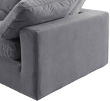 Comfy Modular Sectional Sofa - Luxurious Velvet, Overstuffed Cushions, Versatile Design for Comfort