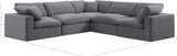 Comfy Modular Sectional – Luxurious Linen Textured Fabric with Plush Down Feather Cushions for Comfort