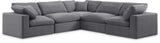 Comfy Modular Sectional – Luxurious Linen Textured Fabric with Plush Down Feather Cushions for Comfort